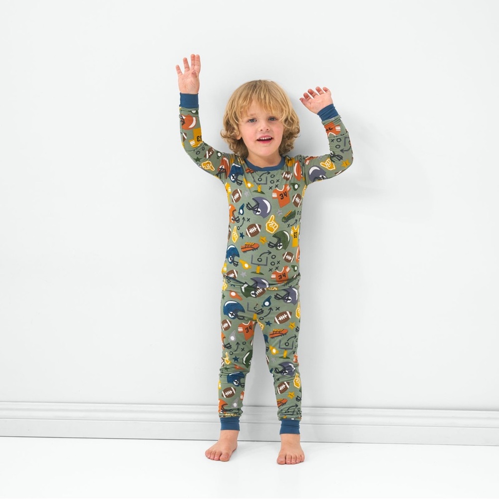 Little Sleepies Touchdown Time Two-Piece Pajama Set